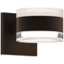 Inside Out REALS 3.25" High Textured Bronze Up &#38; Down LED Wall Sco