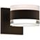 Inside Out REALS 3.25" High Textured Bronze Up & Down LED Wall Sco