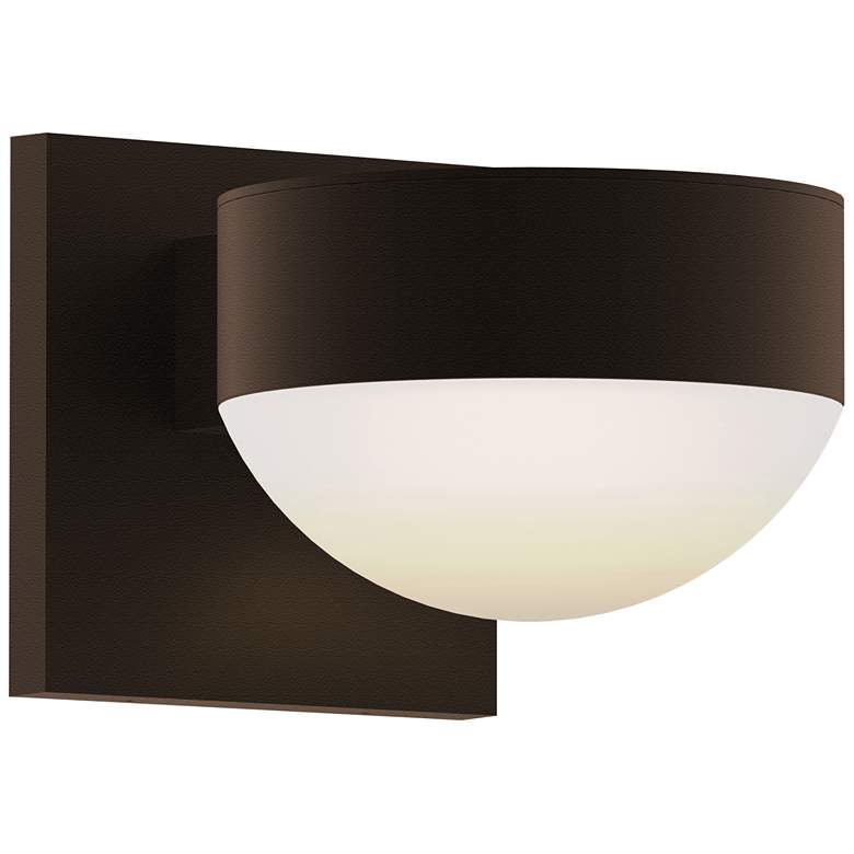 Image 1 Inside Out REALS 3.25" High Textured Bronze Up & Down LED Wall Sco