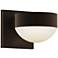 Inside Out REALS 3.25" High Textured Bronze Up & Down LED Wall Sco