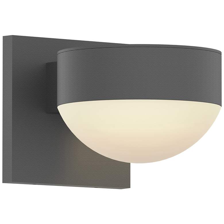 Image 1 Inside Out REALS 3.25" High Textured Gray Downlight LED Wall Sconce