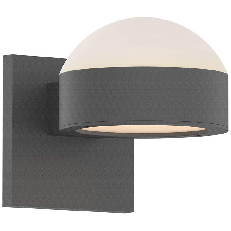 Image 1 Inside Out REALS 3.25" High Textured Gray Up & Down LED Wall Sconc