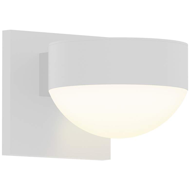 Image 1 Inside Out REALS 3.25" High Textured White Downlight LED Wall Sconce