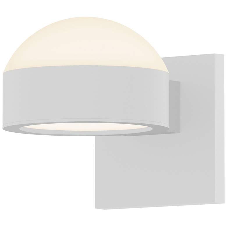 Image 1 Inside Out REALS 3.25" High Textured White Up & Down LED Wall Scon