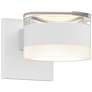 Inside Out REALS 3.25" High Textured White Up &#38; Down LED Wall Scon