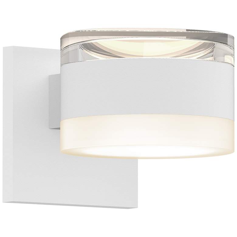 Image 1 Inside Out REALS 3.25" High Textured White Up & Down LED Wall Scon