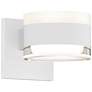 Inside Out REALS 3.25" High Textured White Up &#38; Down LED Wall Scon