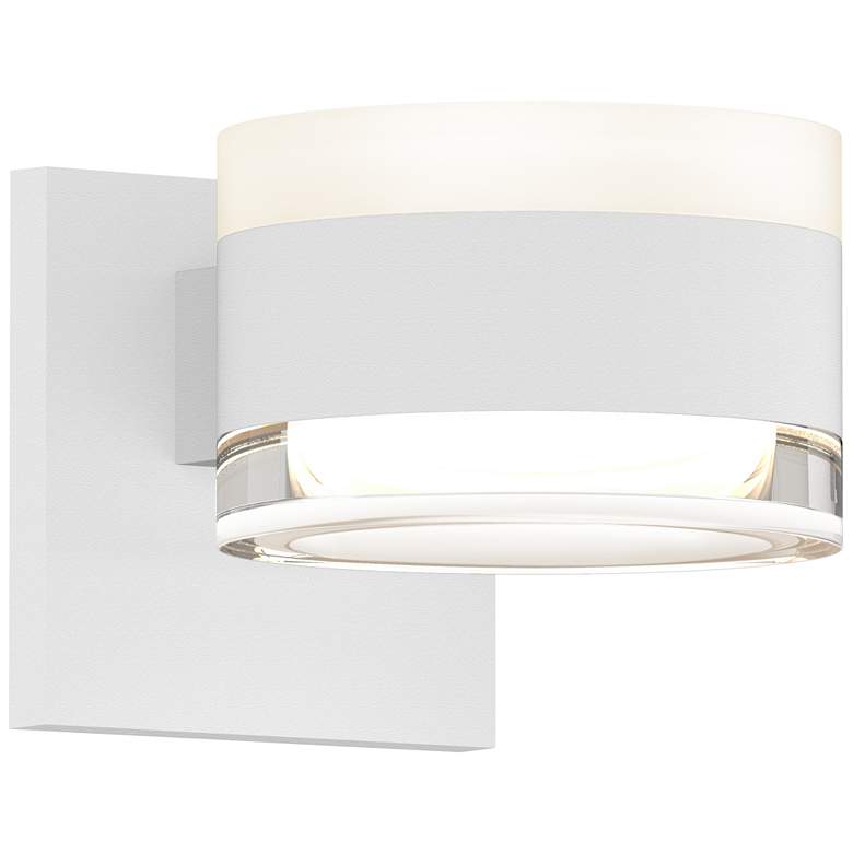 Image 1 Inside Out REALS 3.25" High Textured White Up & Down LED Wall Scon