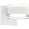 Inside Out REALS 3.25" High Textured White Up & Down LED Wall Scon