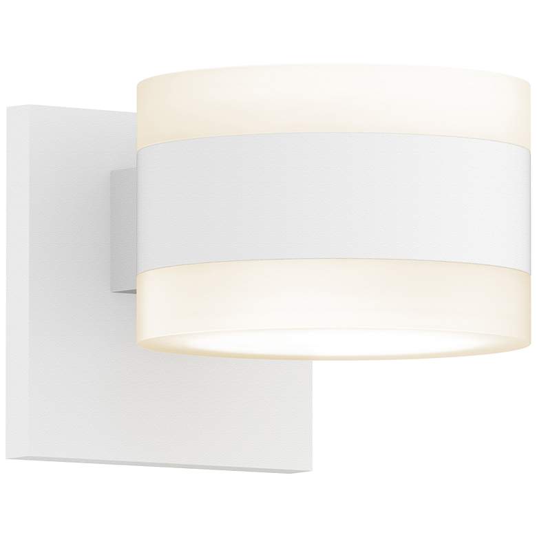 Image 1 Inside Out REALS 3.25" High Textured White Up & Down LED Wall Scon