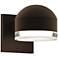 Inside Out REALS 4" High Textured Bronze Downlight LED Wall Sconce