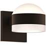 Inside Out REALS 4" High Textured Bronze Up &#38; Down LED Wall Sconce