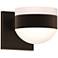 Inside Out REALS 4" High Textured Bronze Up & Down LED Wall Sconce