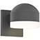 Inside Out REALS 4" High Textured Gray Downlight LED Wall Sconce