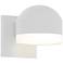 Inside Out REALS 4" High Textured White Downlight LED Wall Sconce