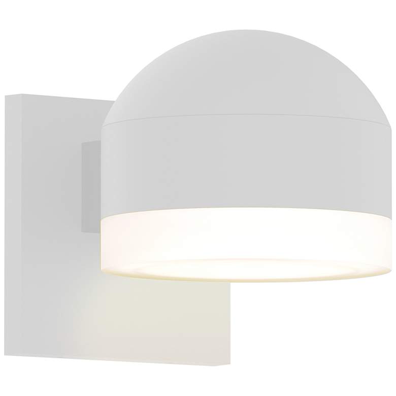 Image 1 Inside Out REALS 4 inch High Textured White Downlight LED Wall Sconce