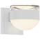 Inside Out REALS 4" High Textured White Up & Down LED Wall Sconce