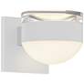 Inside Out REALS 4" High Textured White Up &#38; Down LED Wall Sconce