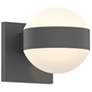 Inside Out REALS 5" High Textured Gray Up &#38; Down LED Wall Sconce