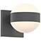 Inside Out REALS 5" High Textured Gray Up & Down LED Wall Sconce