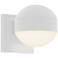 Inside Out REALS 5" High Textured White Downlight LED Wall Sconce