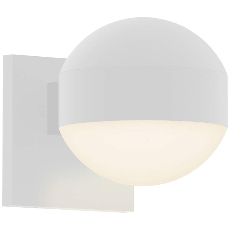 Image 1 Inside Out REALS 5 inch High Textured White Downlight LED Wall Sconce