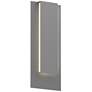 Inside Out Reveal Tall 19" High Textured Gray LED Wall Sconce