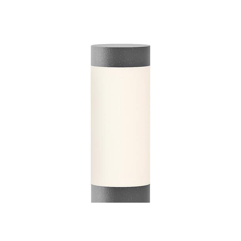 Inside Out Round Column 28&quot; High Textured Gray LED Bollard more views