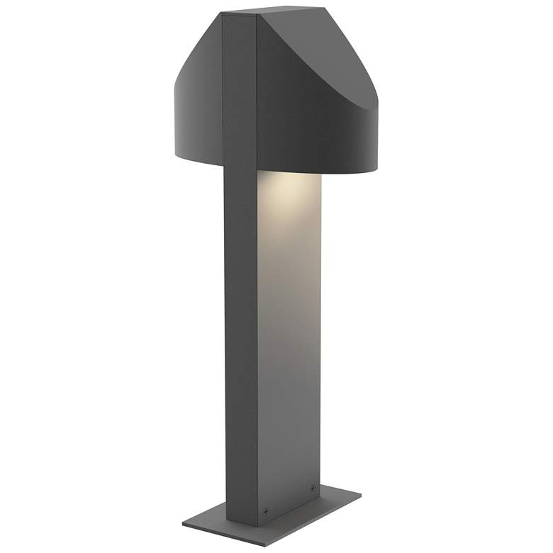Image 1 Inside Out Shear 16" LED Double Bollard - Textured Gray