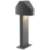 Inside Out Shear 16" LED Double Bollard - Textured Gray
