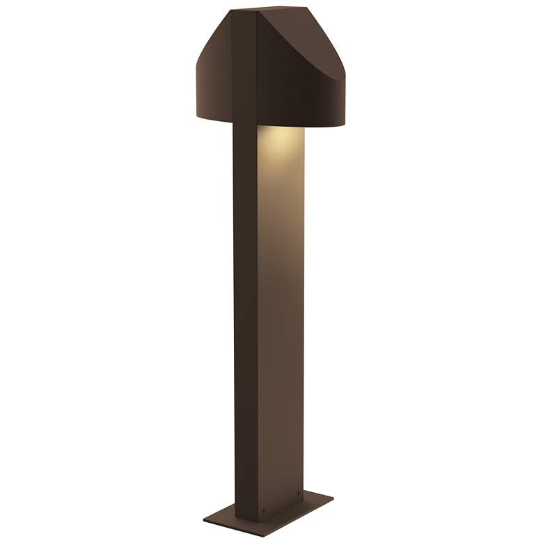 Image 1 Inside Out Shear 22 inch LED Double Bollard - Textured Bronze