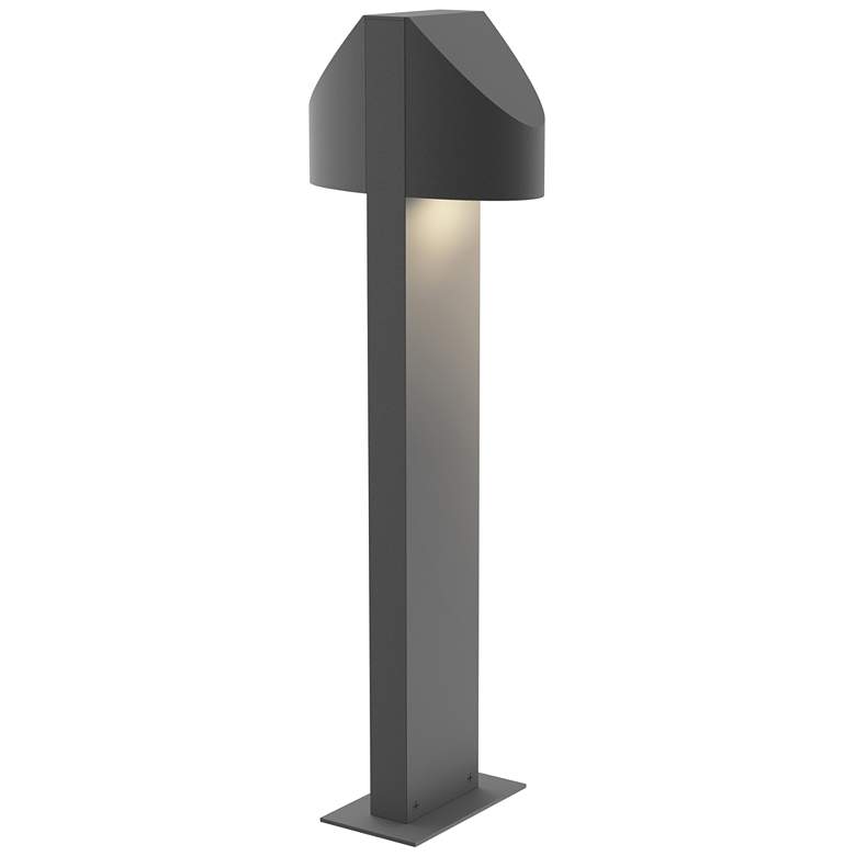 Image 1 Inside Out Shear 22" LED Double Bollard - Textured Gray