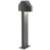 Inside Out Shear 22" LED Double Bollard - Textured Gray
