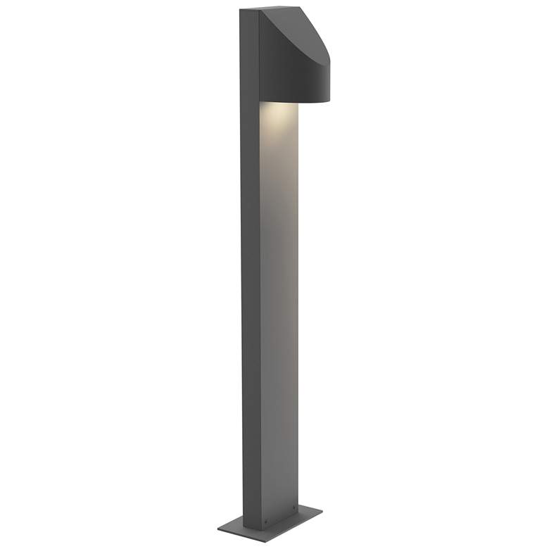 Image 1 Inside Out Shear 28 inch LED Bollard - Textured Gray