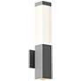 Inside Out Square Column&#8482; 19 1/2" High Gray LED Wall Light