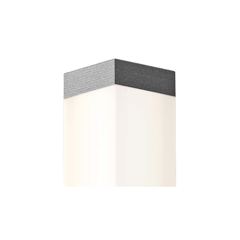 Image 2 Inside Out Square Column™ 19 1/2" High Gray LED Wall Light more views