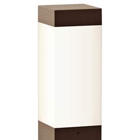 Image2 of Inside Out Square Column 22"H Textured Bronze LED Bollard more views