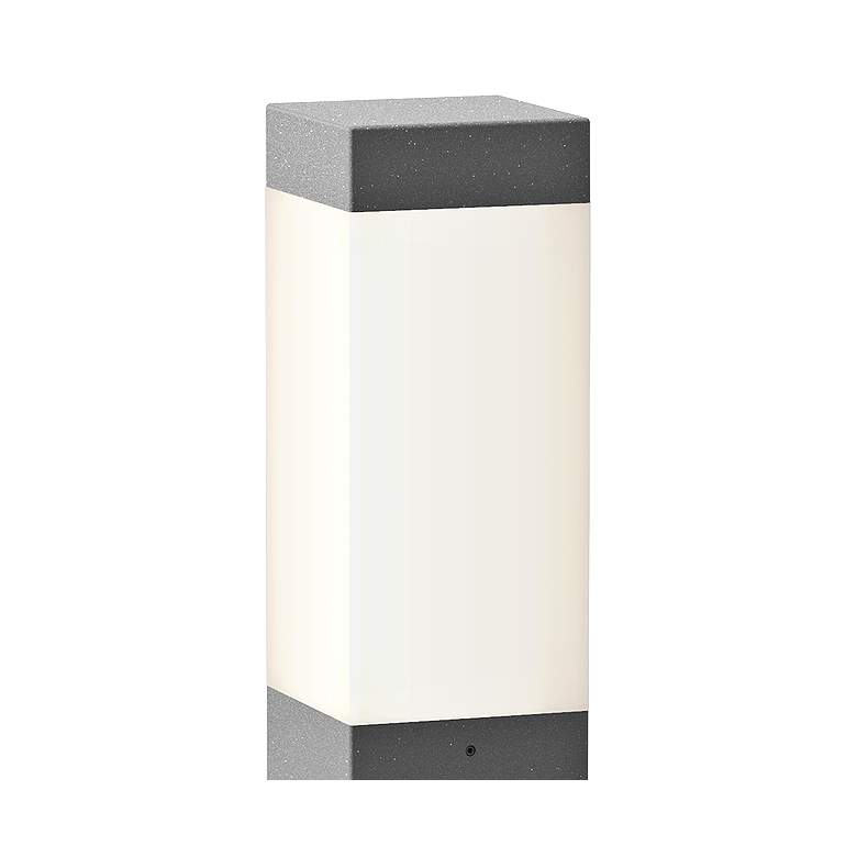 Inside Out Square Column 22&quot;H Textured Gray LED Bollard more views