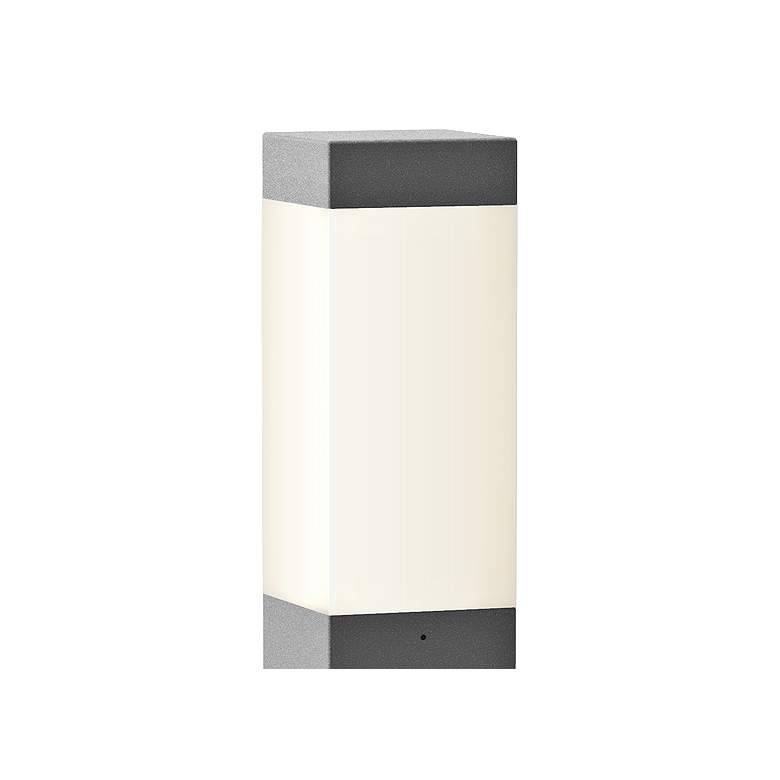 Image 2 Inside Out Square Column 28"H Textured Gray LED Bollard more views