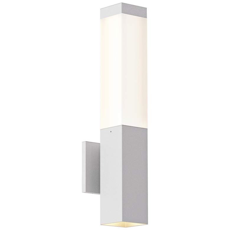 Image 1 Inside Out Square Column™ 19 1/2" High White LED Wall Light