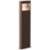 Inside Out Square Curve 28"H Textured Bronze LED Bollard