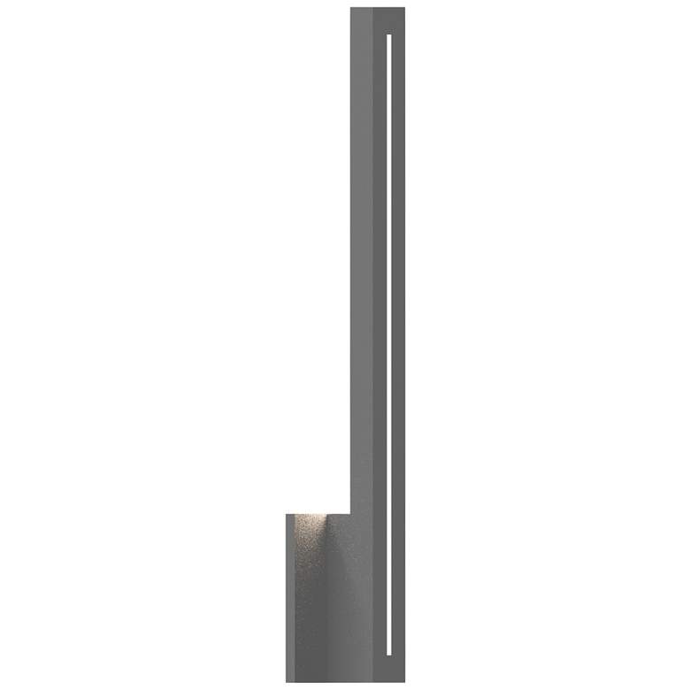 Image 1 Inside Out Stripe&trade; 24 inch High Gray LED Outdoor Wall Light