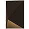 Inside Out Triform 4.5" High Textured Bronze Compact LED Wall Sconce
