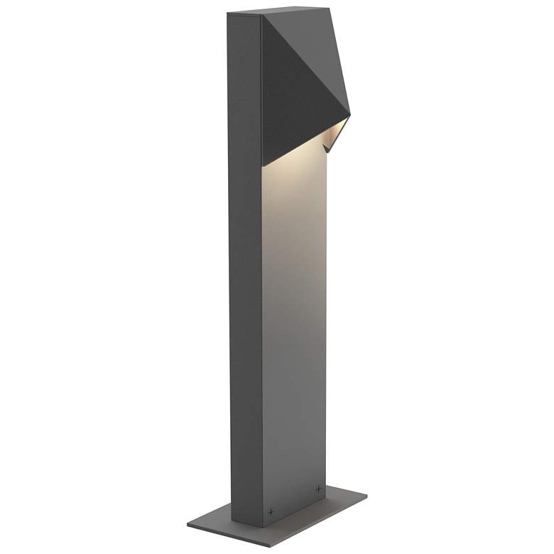 Image 1 Inside Out Triform Compact 16 inch LED Bollard - Textured Gray