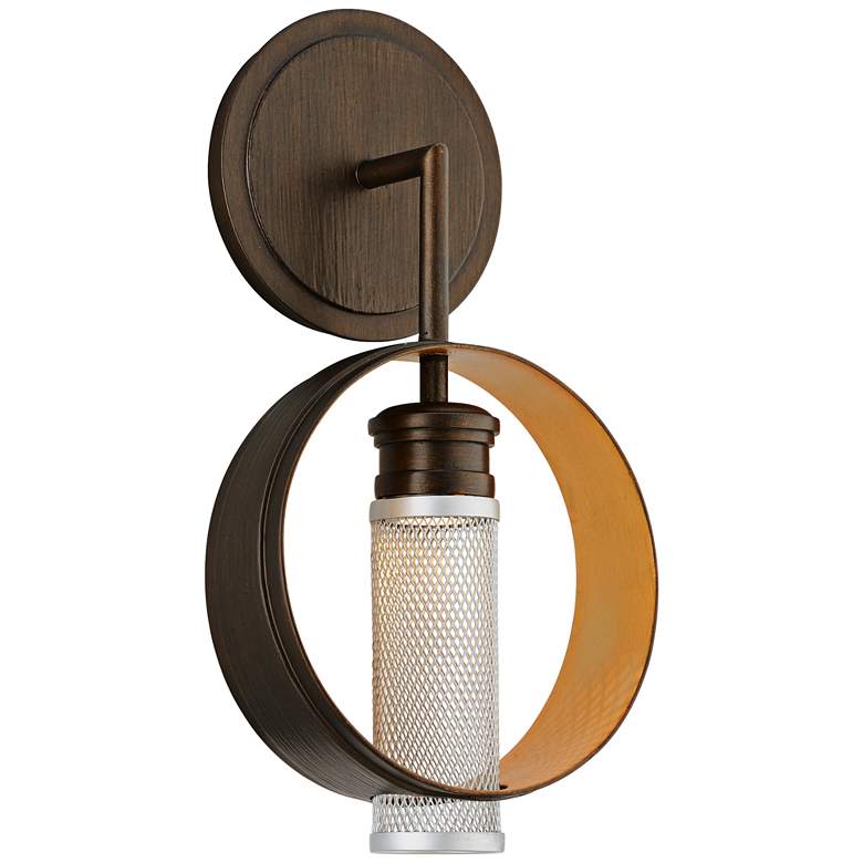 Image 1 Insight 15 inch High Modern Bronze LED Wall Sconce
