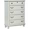 Inspirations 38" Wide Morning Mist Gray 5-Drawer Chest
