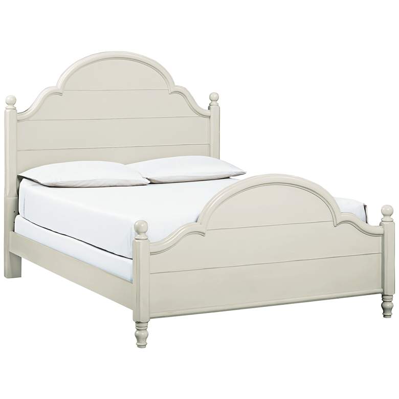 Image 1 Inspirations Westport Seashell White Low Poster Queen Bed