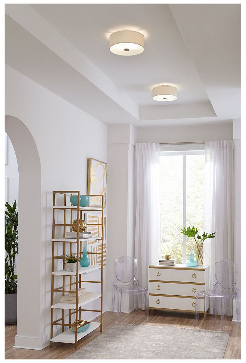 Image 2 Inspire Collection 13" Two-Light Flush Mount more views