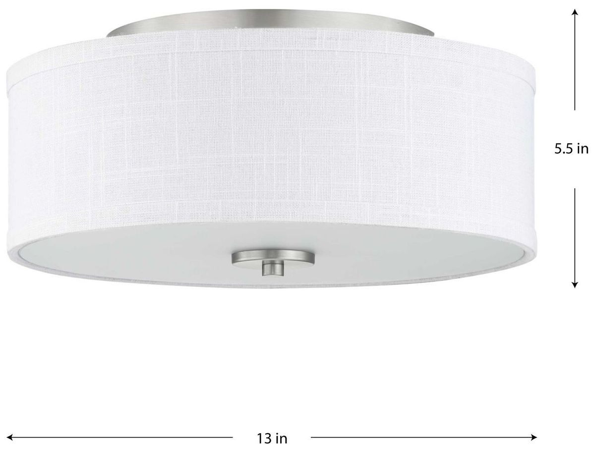Image 4 Inspire Collection 13" Two-Light Flush Mount more views
