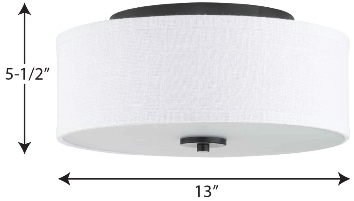 Image 4 Inspire Collection 13" Two-Light Flush Mount more views